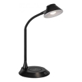JUST LIGHT. 14414-18 - Dimmbar flexibel touch-skrivbordslampa med trådlös laddning PUCKI LED/4,5W/230V svart