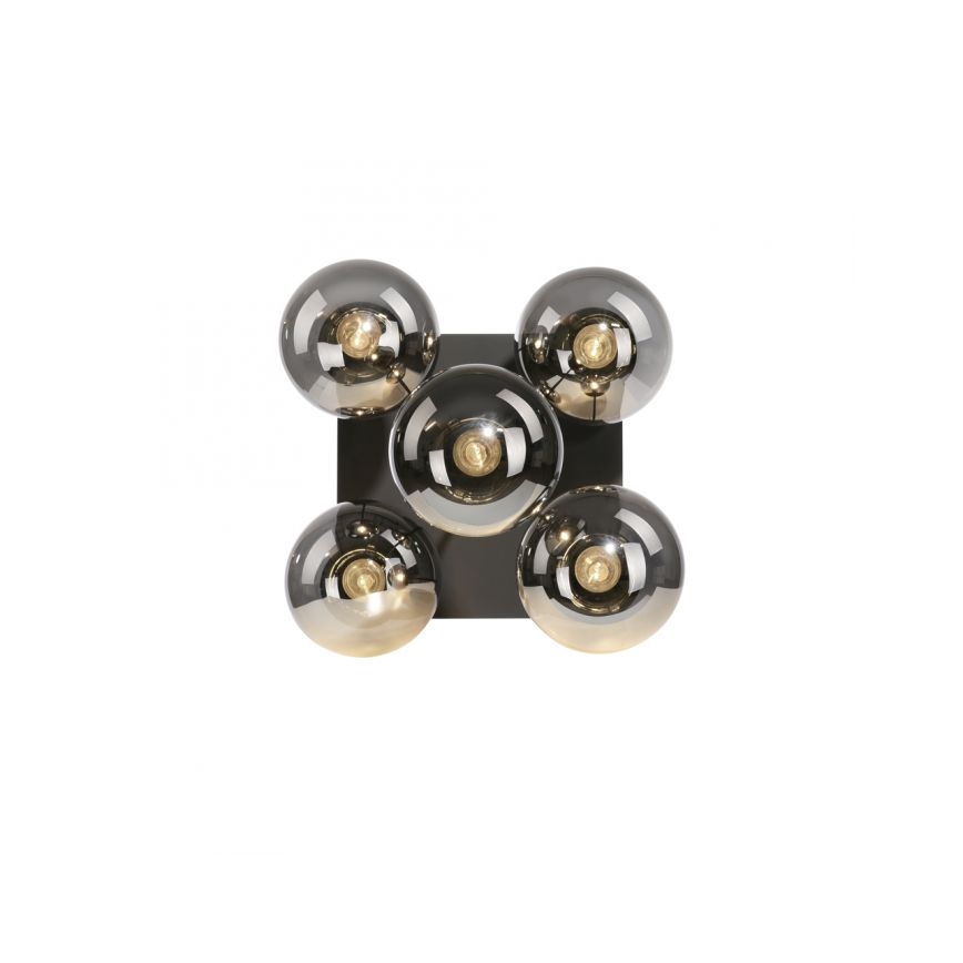 JUST LIGHT. 14602-18 - Pendelkrona WIDOW 5xE14/25W/230V svart