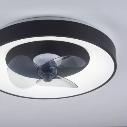 JUST LIGHT. 14644-18 - LED Dimbar taklampa med fläkt VENIKA LED/36W/230V diameter 48,6 cm 2700-5000K + fjärrkontroll