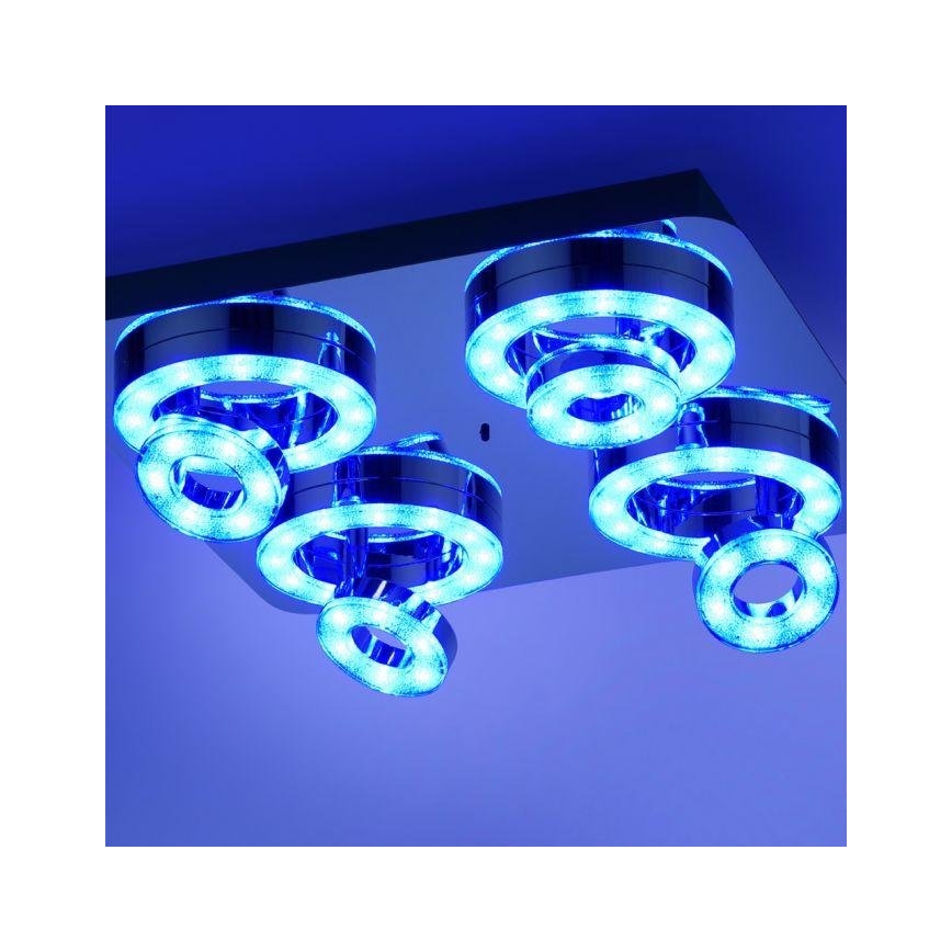 JUST LIGHT. 14662-17 - LED RGBW Dimbar spotlight TIM LOLASMART 4xLED/5,9/230V 2700-5000K + fjärrkontroll