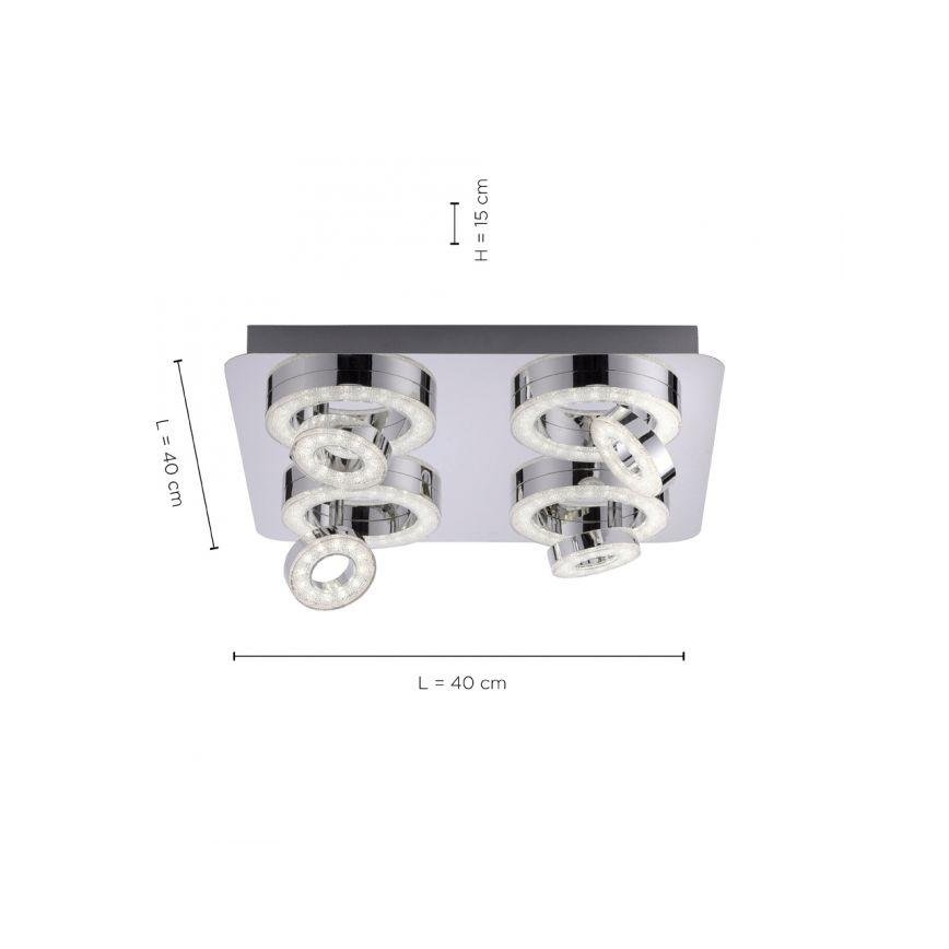 JUST LIGHT. 14662-17 - LED RGBW Dimbar spotlight TIM LOLASMART 4xLED/5,9/230V 2700-5000K + fjärrkontroll