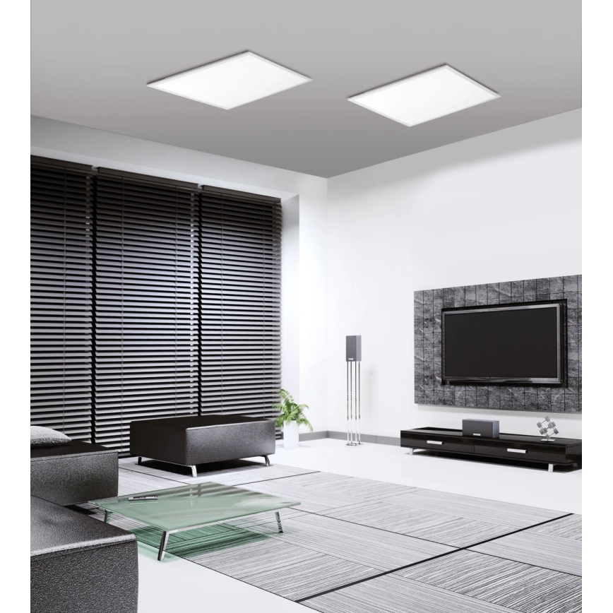 JUST LIGHT. 14681-16 - LED RGB Ljusreglerad fäst panel LOLA FLAT LED/28W/230V 2700-5000K + fjärrkontroll