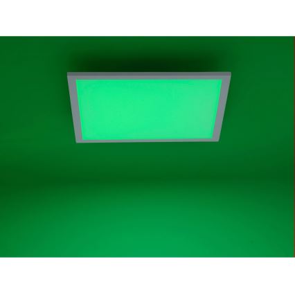 JUST LIGHT. 14681-16 - LED RGB Ljusreglerad fäst panel LOLA FLAT LED/28W/230V 2700-5000K + fjärrkontroll
