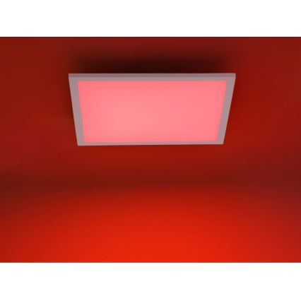 JUST LIGHT. 14681-16 - LED RGB Ljusreglerad fäst panel LOLA FLAT LED/28W/230V 2700-5000K + fjärrkontroll