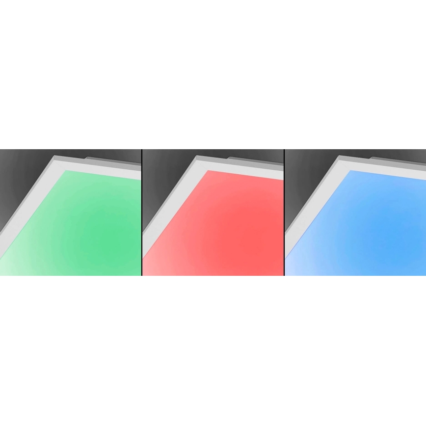 JUST LIGHT. 14681-16 - LED RGB Ljusreglerad fäst panel LOLA FLAT LED/28W/230V 2700-5000K + fjärrkontroll