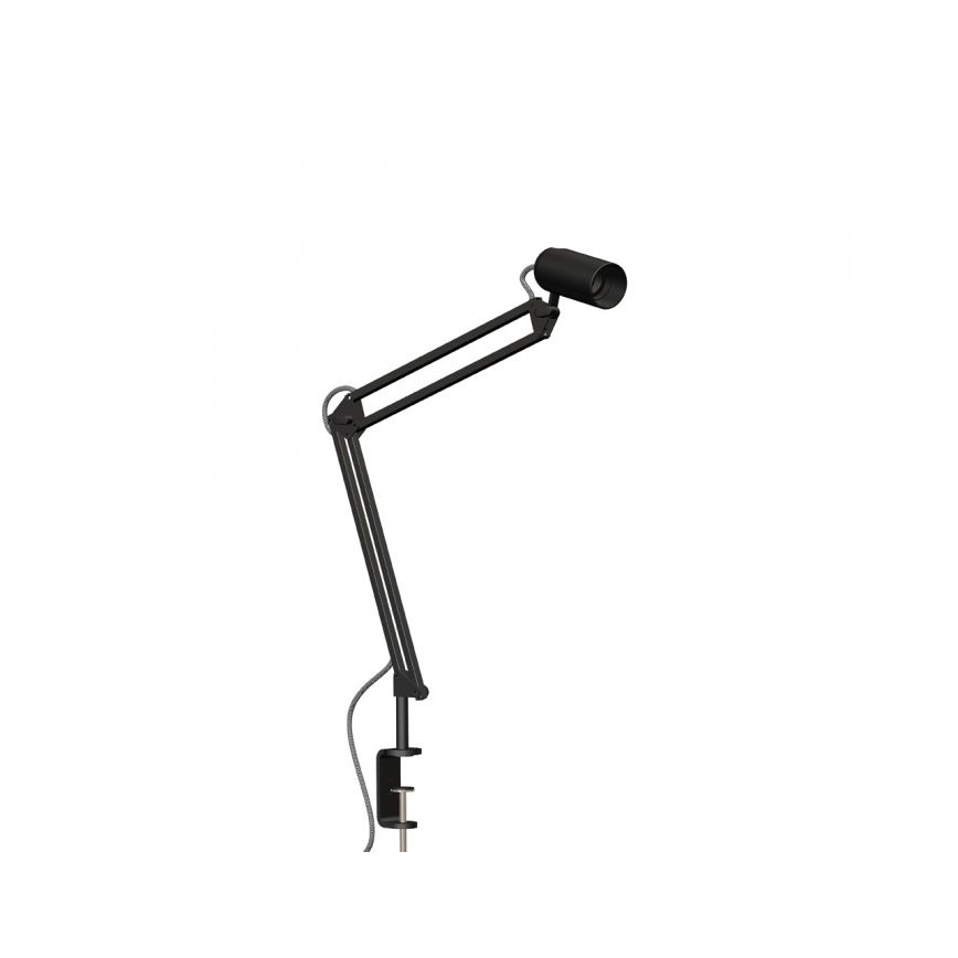 JUST LIGHT. 14773-18 - Bordslampa med klämma TURN ME 1xE27/60W/230V svart