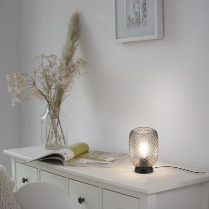 JUST LIGHT. 14906-18 - Bordslampa REISHI 1xE27/40W/230V svart