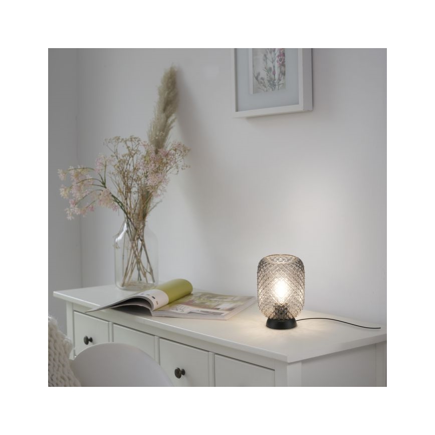 JUST LIGHT. 14906-18 - Bordslampa REISHI 1xE27/40W/230V svart