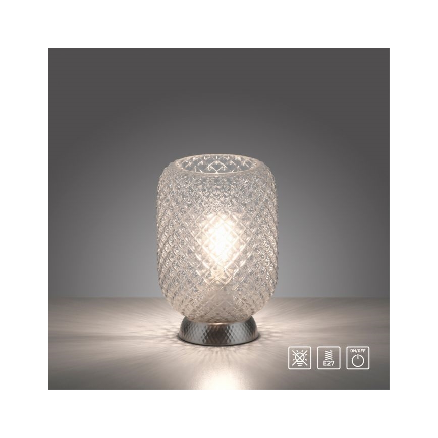 JUST LIGHT. 14906-55 - Bordslampa REISHI 1xE27/40W/230V matt krom