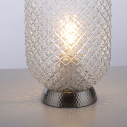 JUST LIGHT. 14906-55 - Bordslampa REISHI 1xE27/40W/230V matt krom