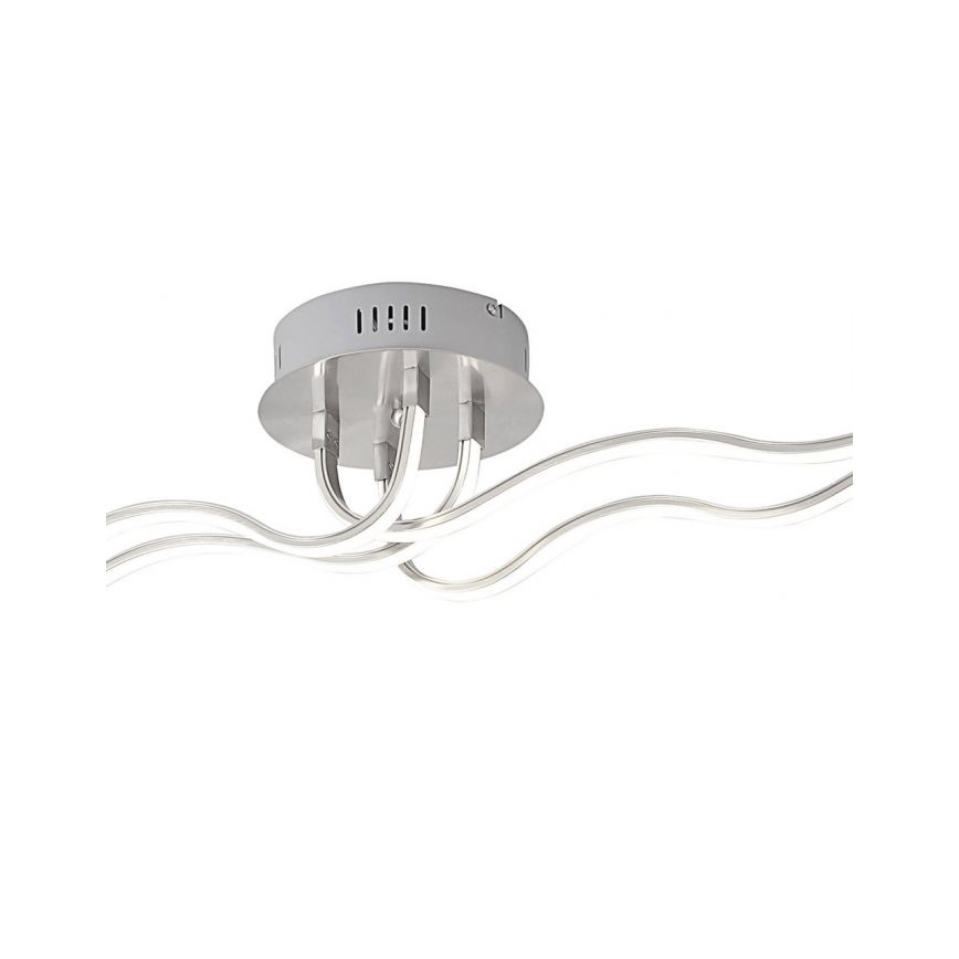 JUST LIGHT. 15126-55 - LED ytmonterad ljuskrona WAVE LED/29,4W/230V matt krom