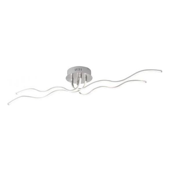 JUST LIGHT. 15126-55 - LED ytmonterad ljuskrona WAVE LED/29,4W/230V matt krom