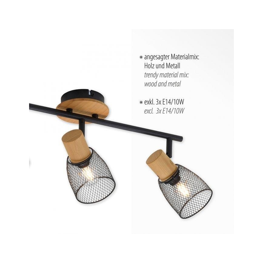 JUST LIGHT. 15193-79 - Spotlight TAMIS 3xE14/10W/230V