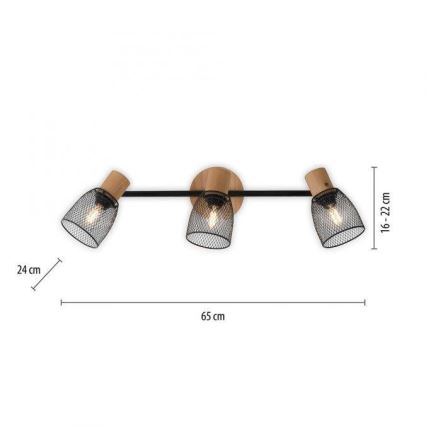 JUST LIGHT. 15193-79 - Spotlight TAMIS 3xE14/10W/230V
