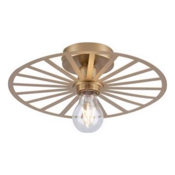 JUST LIGHT. 15635-60 - Taklampa SPIKE 1xE27/40W/230V diameter 30 cm mässing