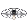JUST LIGHT. 15636-18 - Taklampa SPIKE 1xE27/40W/230V diameter 50 cm svart