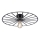 JUST LIGHT. 15636-18 - Taklampa SPIKE 1xE27/40W/230V diameter 50 cm svart