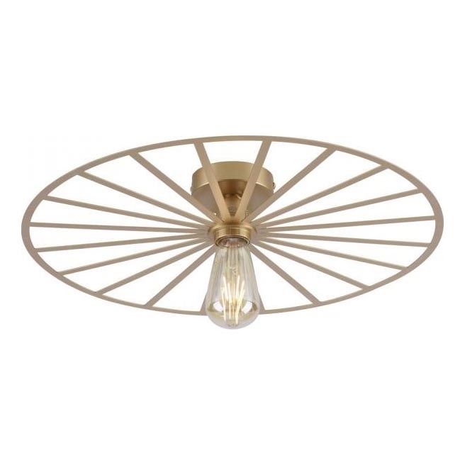 JUST LIGHT. 15636-60 - Taklampa SPIKE 1xE27/40W/230V diameter 50 cm mässing