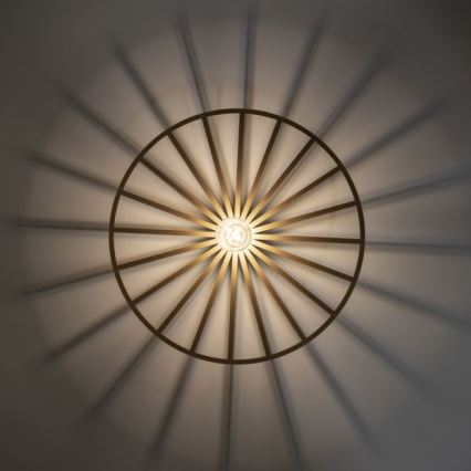 JUST LIGHT. 15636-60 - Taklampa SPIKE 1xE27/40W/230V diameter 50 cm mässing