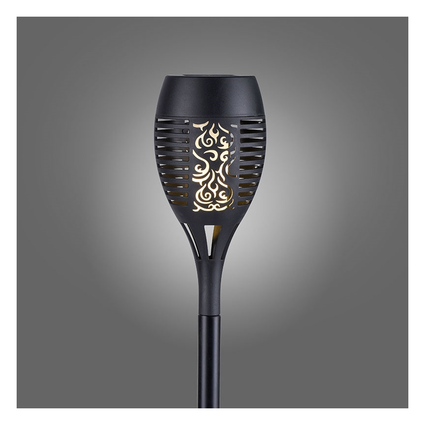 JUST LIGHT. 19106-18-3 - KIT 3x LED Solcellsbelysning FACKEL LED/0,24W/1,2V 200 mAh IP44 svart