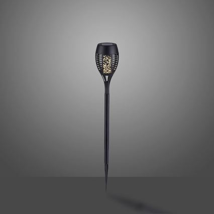 JUST LIGHT. 19106-18-3 - KIT 3x LED solcellsbelysning FACKEL LED/0,24W/3,7V IP44 svart