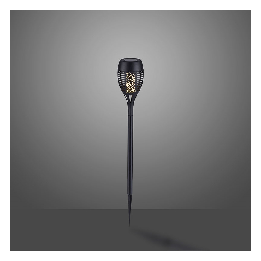 JUST LIGHT. 19106-18-3 - KIT 3x LED solcellsbelysning FACKEL LED/0,24W/3,7V IP44 svart