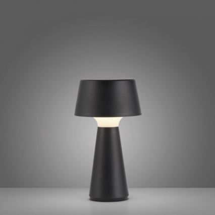 JUST LIGHT. 19260-18 - LED Ljusreglerad beröring utomhus lampa ABERA LED/3W/3,7V 2000 mAh USB IP54 svart