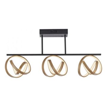 JUST LIGHT. 6245-18 - Dimbar LED ytmonterad ljuskrona LOOP 3xLED/11W/230V 2700-5000K + fjärrkontroll