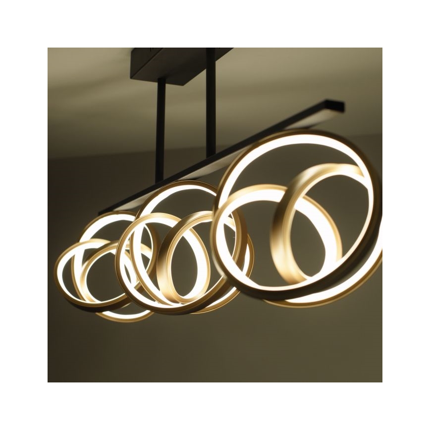JUST LIGHT. 6245-18 - Dimbar LED ytmonterad ljuskrona LOOP 3xLED/11W/230V 2700-5000K + fjärrkontroll