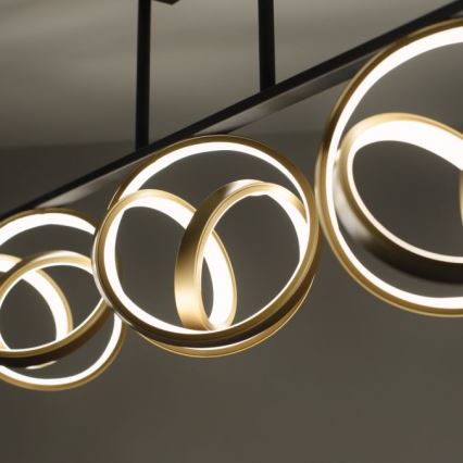 JUST LIGHT. 6245-18 - Dimbar LED ytmonterad ljuskrona LOOP 3xLED/11W/230V 2700-5000K + fjärrkontroll