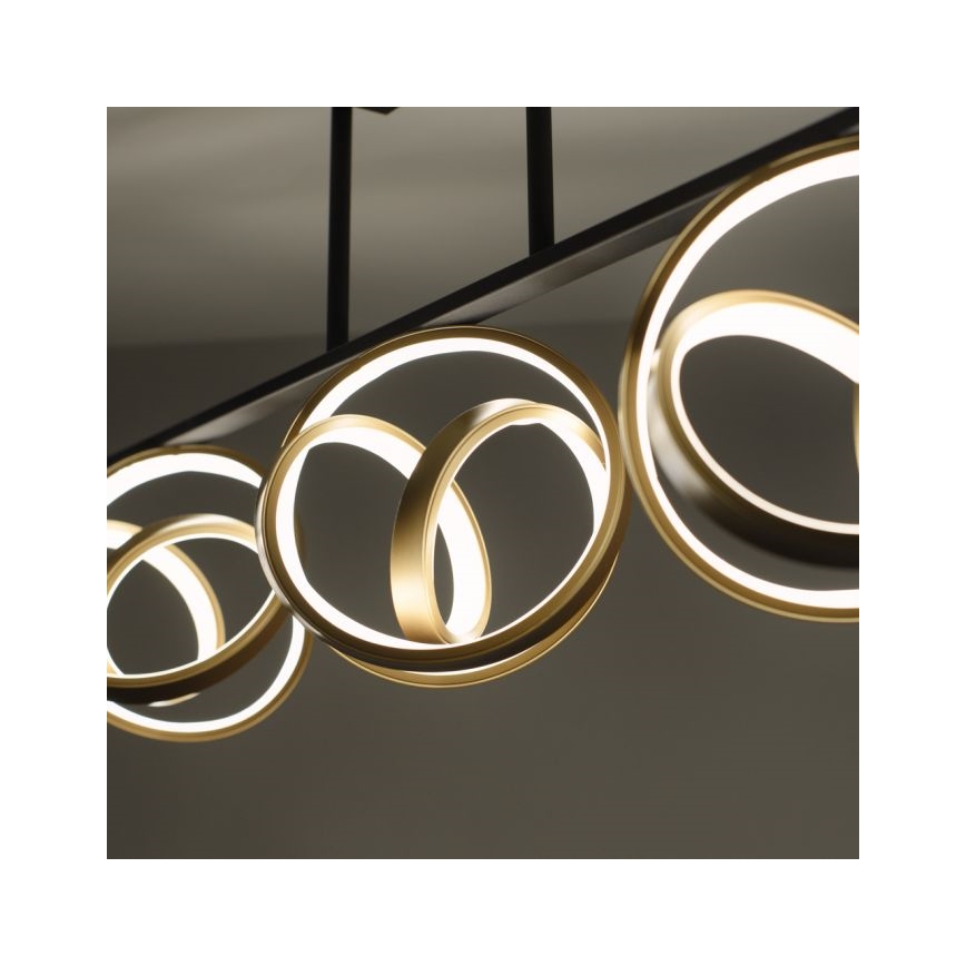 JUST LIGHT. 6245-18 - Dimbar LED ytmonterad ljuskrona LOOP 3xLED/11W/230V 2700-5000K + fjärrkontroll