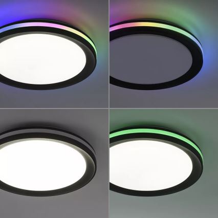 JUST LIGHT. 7509018 - LED RGBW Dimbar taklampa GANGES LED/24W/230V 2700-5000K + fjärrkontroll