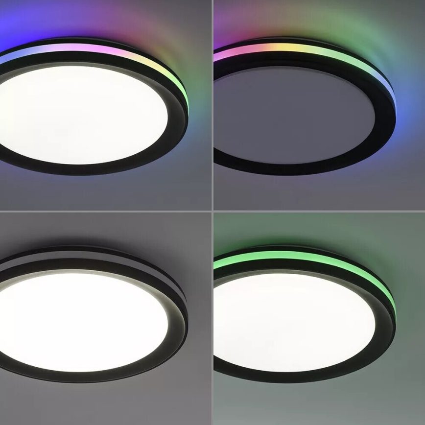 JUST LIGHT. 7509018 - LED RGBW Dimbar taklampa GANGES LED/24W/230V 2700-5000K + fjärrkontroll