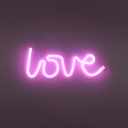 JUST LIGHT. 85021-87 - LED Neon väggdekoration NEON LED/6,5W/5V Love