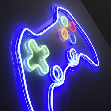 JUST LIGHT. 85022-70 - LED Neon väggdekoration NEON 1xLED/6,5W/5V gamer