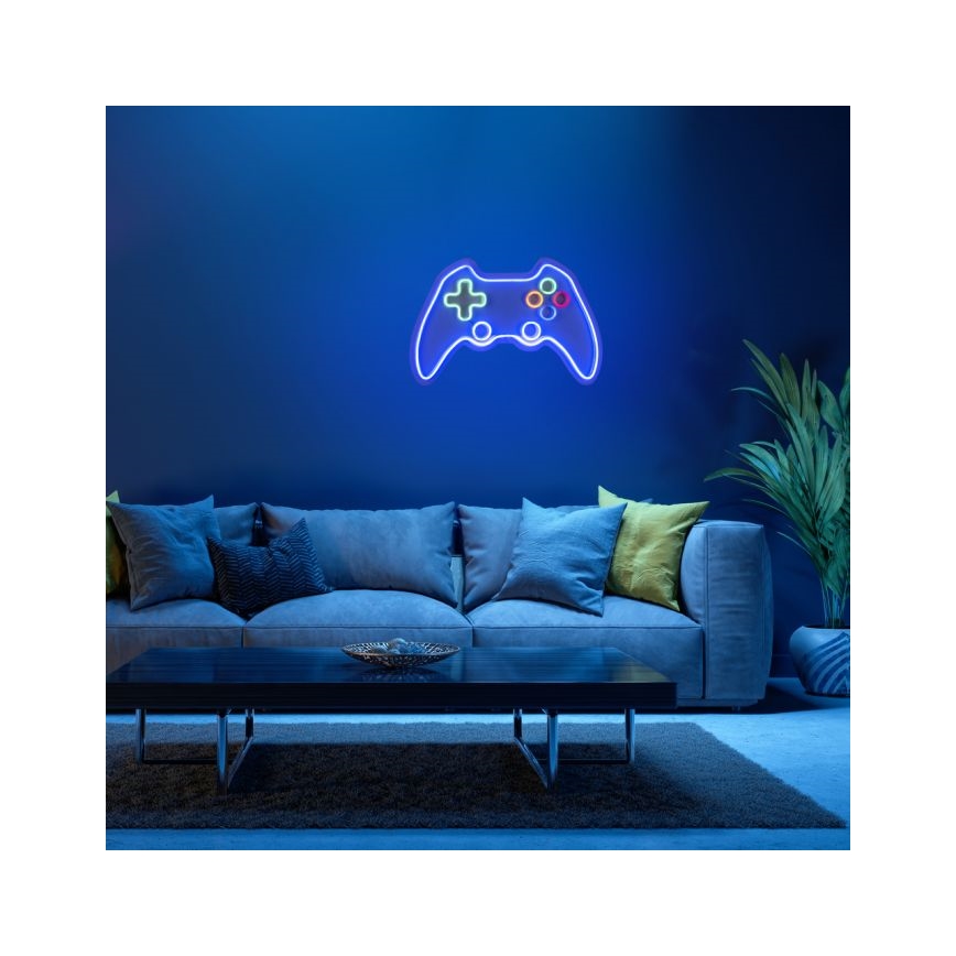 JUST LIGHT. 85022-70 - LED Neon väggdekoration NEON 1xLED/6,5W/5V gamer