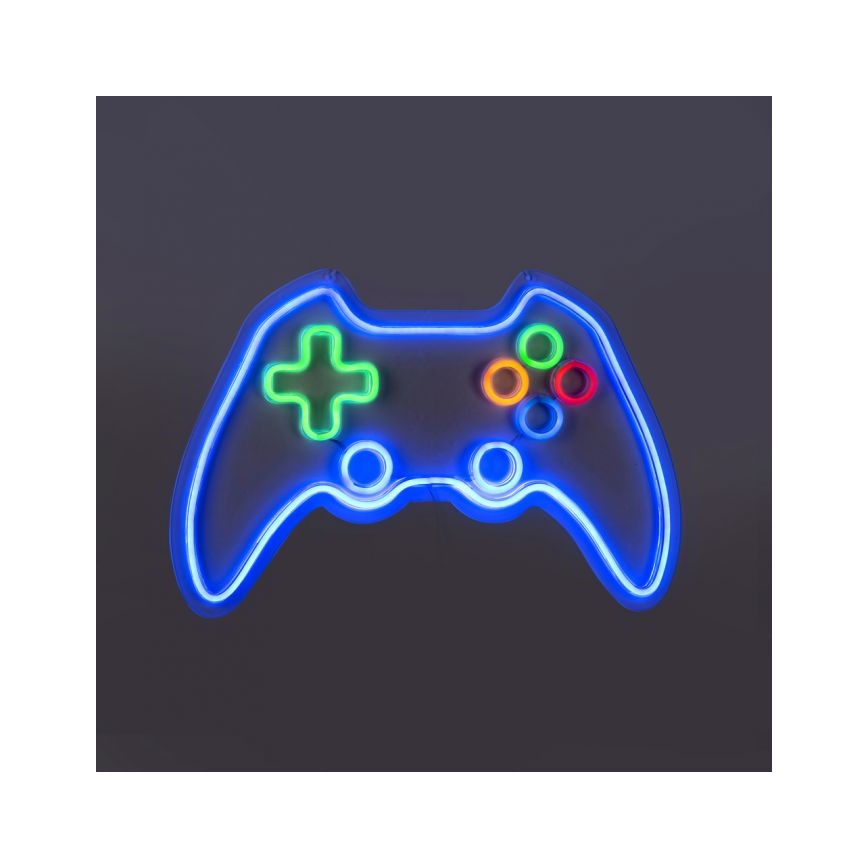 JUST LIGHT. 85022-70 - LED Neon väggdekoration NEON 1xLED/6,5W/5V gamer