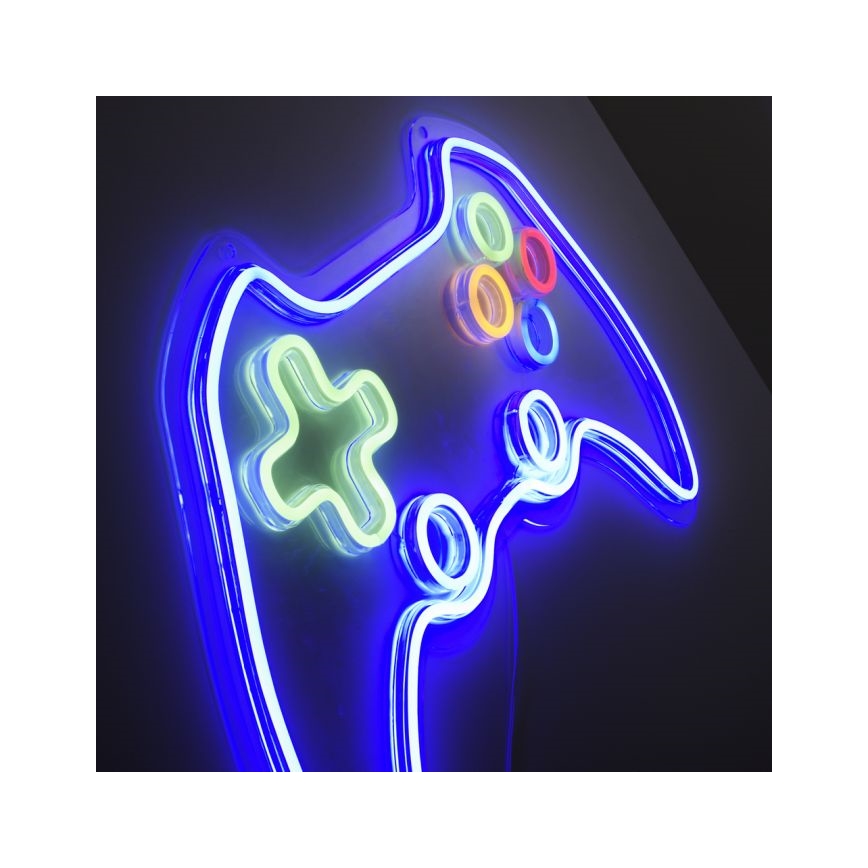 JUST LIGHT. 85022-70 - LED Neon väggdekoration NEON 1xLED/6,5W/5V gamer