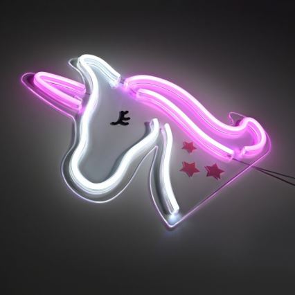 JUST LIGHT. 85025-70 - LED Neon väggdekoration NEON LED/6,5W/5V enhörning