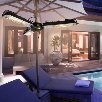 JUST LIGHT. 99513-18 - Utomhus värmeelement GLOW 3x650W/1300W/2000W/230V IP34
