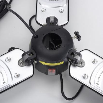 JUST LIGHT. 99513-18 - Utomhus värmeelement GLOW 3x650W/1300W/2000W/230V IP34
