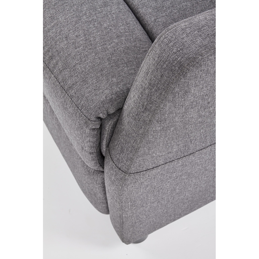 Justerbar fåtölj FELIPE grå