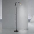 Justerbar golvlampa DOTTY 1xGU10/10W/230V svart/mässing