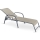 Justerbar lounger MOSLER grå/beige
