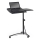 Justerbart bord 93x73 cm svart