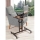 Justerbart bord GLEN 87x67 cm brun/svart