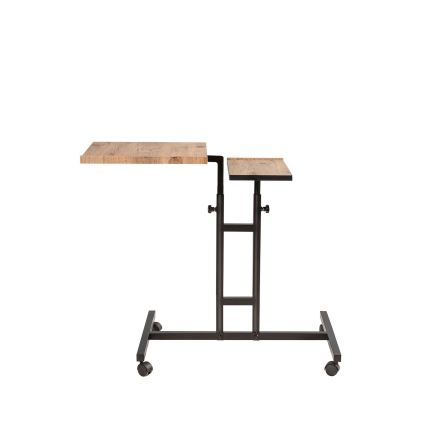 Justerbart bord GLEN 87x67 cm brun/svart