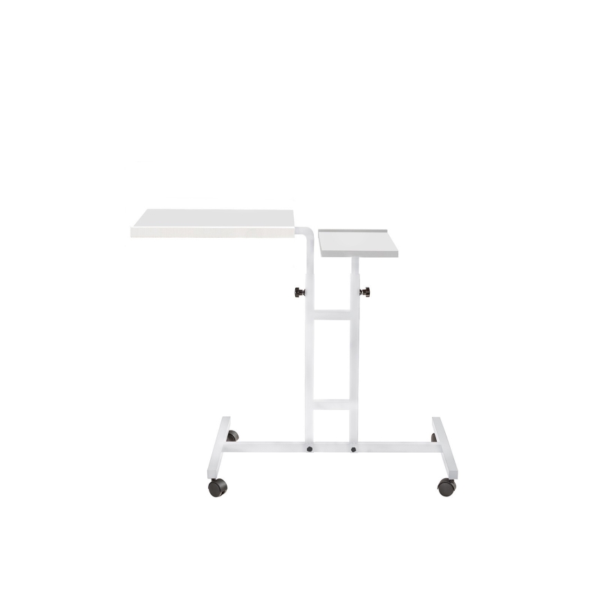 Justerbart bord GLEN 87x67 cm vit