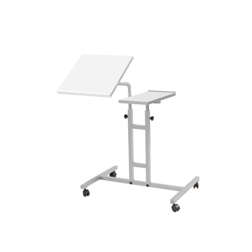 Justerbart bord GLEN 87x67 cm vit