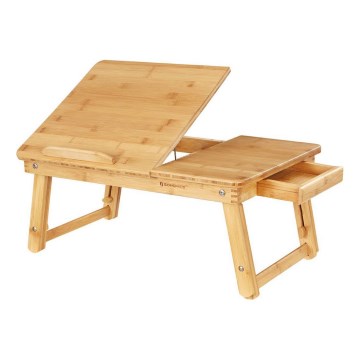 Justerbart laptopbord för sängen LAT, brun